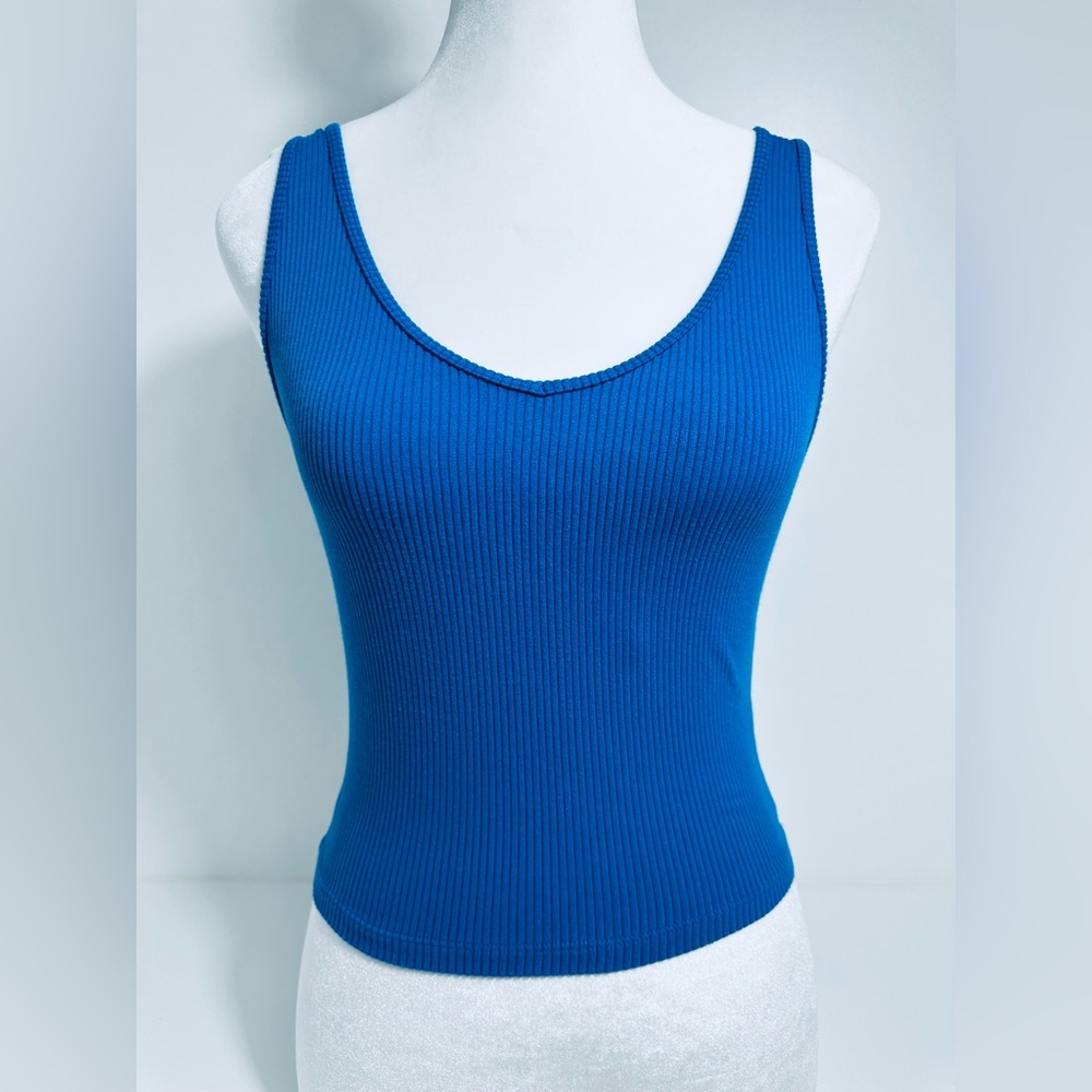 Hollister Blue Ribbed Tank Top | Women’s Small | Like New